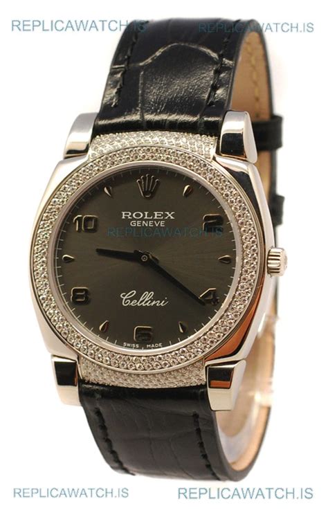 rolex cellini cestello diamond dial|rolex cellini black.